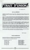 LE TRAIT D'UNION, 1989
