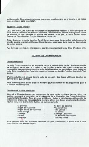   LE TRAIT D'UNION, 1989   , page 5