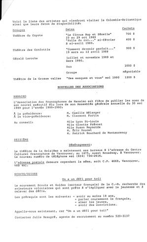   LE TRAIT D'UNION, 1989   , page 5