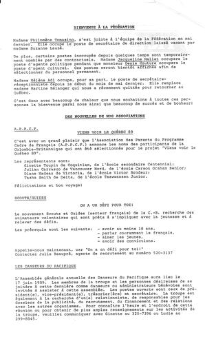   LE TRAIT D'UNION, 1989   , page 2