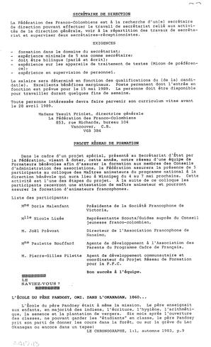   LE TRAIT D'UNION, 1989   , page 4