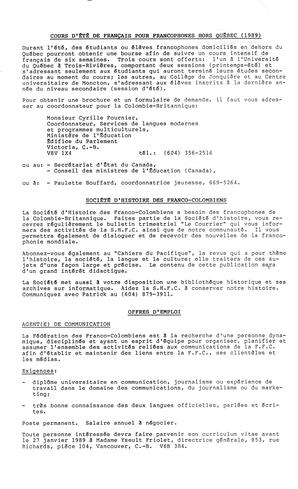   LE TRAIT D'UNION, 1989   , page 2