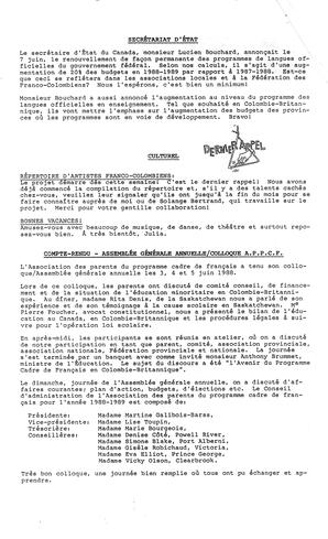  LE TRAIT D'UNION, 1988   , page 2