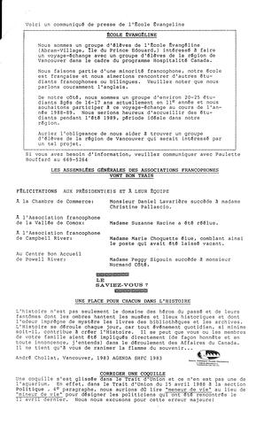   LE TRAIT D'UNION, 1988   , page 3