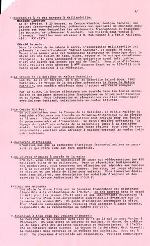   LE TRAIT D'UNION, 1988   , page 3