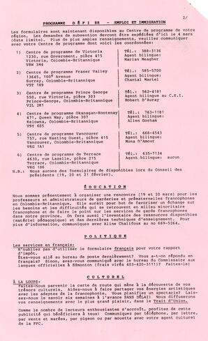   LE TRAIT D'UNION, 1988   , page 2