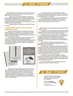   LE TRAIT D'UNION, 1983   , page 4