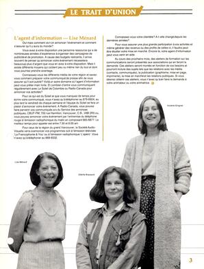   LE TRAIT D'UNION, 1983   , page 3