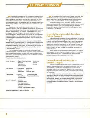   LE TRAIT D'UNION, 1983   , page 2