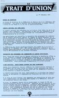 LE TRAIT D'UNION, 1987