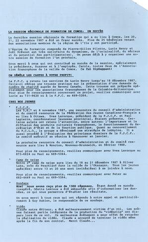   LE TRAIT D'UNION, 1987   , page 2
