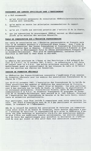   LE TRAIT D'UNION, 1987   , page 2