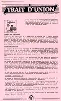 LE TRAIT D'UNION, 1987