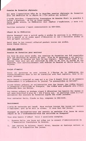   LE TRAIT D'UNION, 1987   , page 3