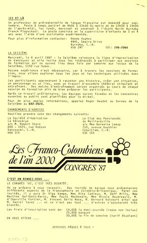   LE TRAIT D'UNION, 1987   , page 4