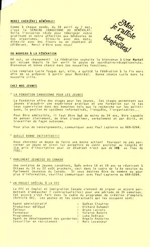   LE TRAIT D'UNION, 1987   , page 3
