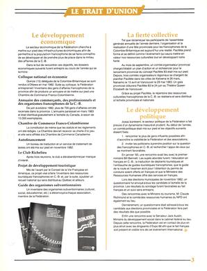   LE TRAIT D'UNION, 1983   , page 3