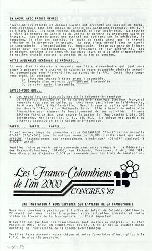   LE TRAIT D'UNION, 1987   , page 2
