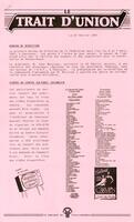 LE TRAIT D'UNION, 1987