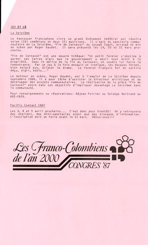   LE TRAIT D'UNION, 1987   , page 3