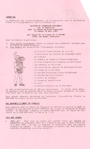  LE TRAIT D'UNION, 1987   , page 2