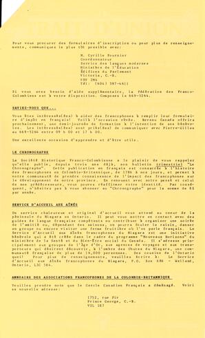   LE TRAIT D'UNION, 1987   , page 3
