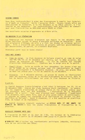   LE TRAIT D'UNION, 1986   , page 2