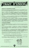 LE TRAIT D'UNION, 1986