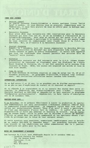   LE TRAIT D'UNION, 1986   , page 2