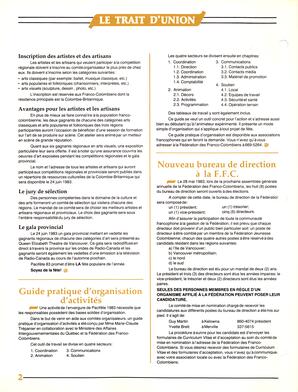   LE TRAIT D'UNION, 1983   , page 2