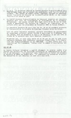   LE TRAIT D'UNION, 1986   , page 2