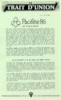 LE TRAIT D'UNION, 1986