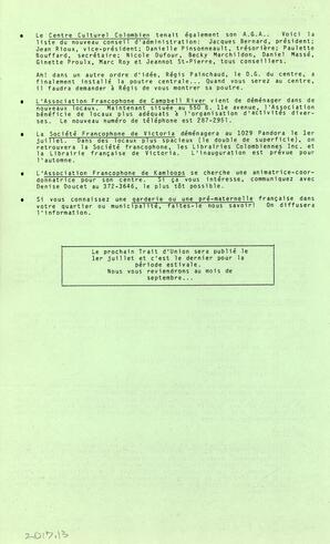   LE TRAIT D'UNION, 1986   , page 4