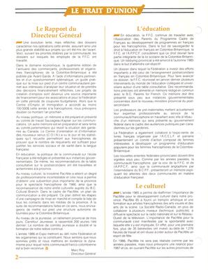   LE TRAIT D'UNION, 1986   , page 2
