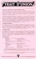 LE TRAIT D'UNION, 1986