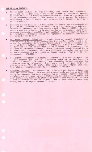   LE TRAIT D'UNION, 1986   , page 3