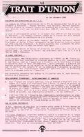 LE TRAIT D'UNION, 1985