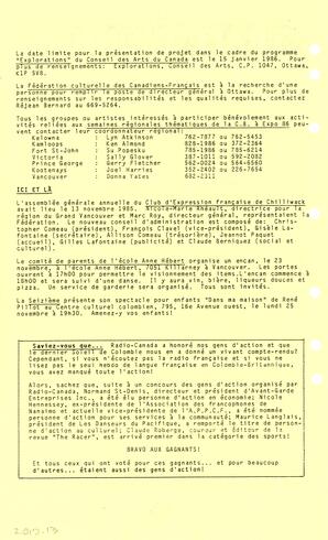   LE TRAIT D'UNION, 1985   , page 2