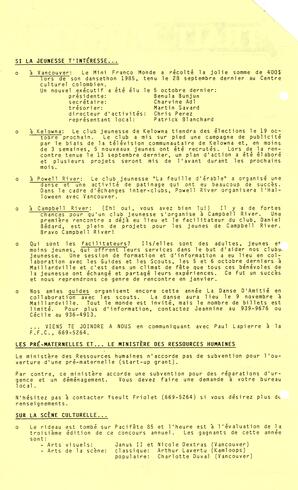   LE TRAIT D'UNION, 1985   , page 2