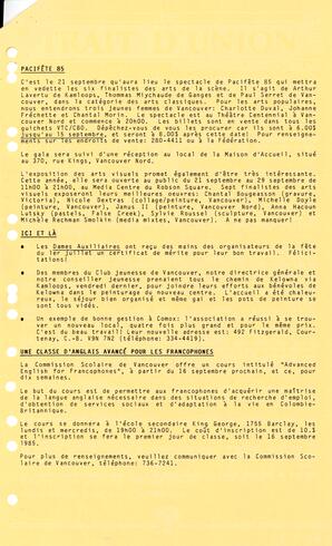  LE TRAIT D'UNION, 1985   , page 3