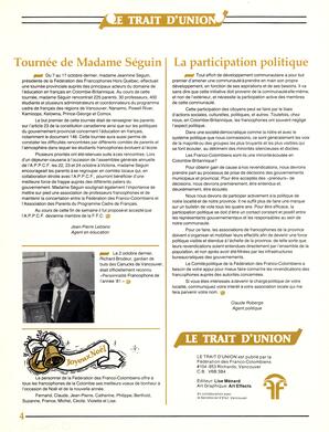   LE TRAIT D'UNION, 1982   , page 4