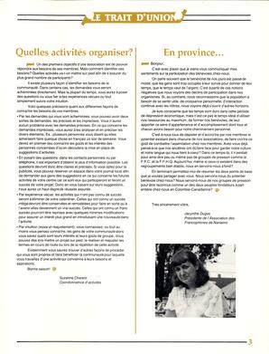   LE TRAIT D'UNION, 1982   , page 3
