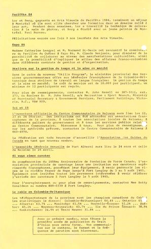   LE TRAIT D'UNION, 1985   , page 2