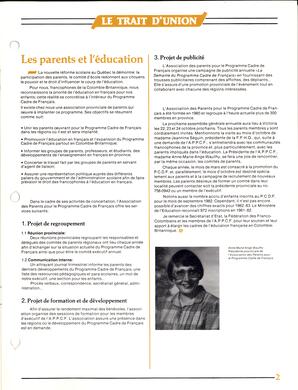   LE TRAIT D'UNION, 1982   , page 3