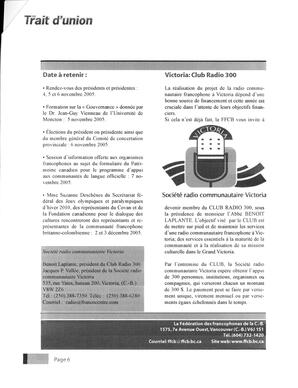   LE TRAIT D'UNION, 2005   , page 6