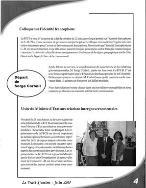   LE TRAIT D'UNION, 2005   , page 5