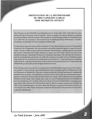   LE TRAIT D'UNION, 2005   , page 3