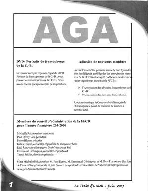   LE TRAIT D'UNION, 2005   , page 2