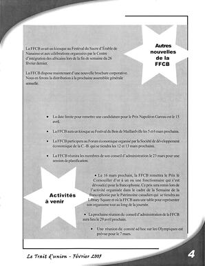   LE TRAIT D'UNION, 2005   , page 5