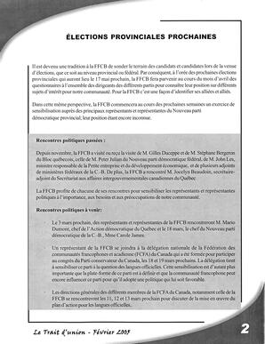   LE TRAIT D'UNION, 2005   , page 3